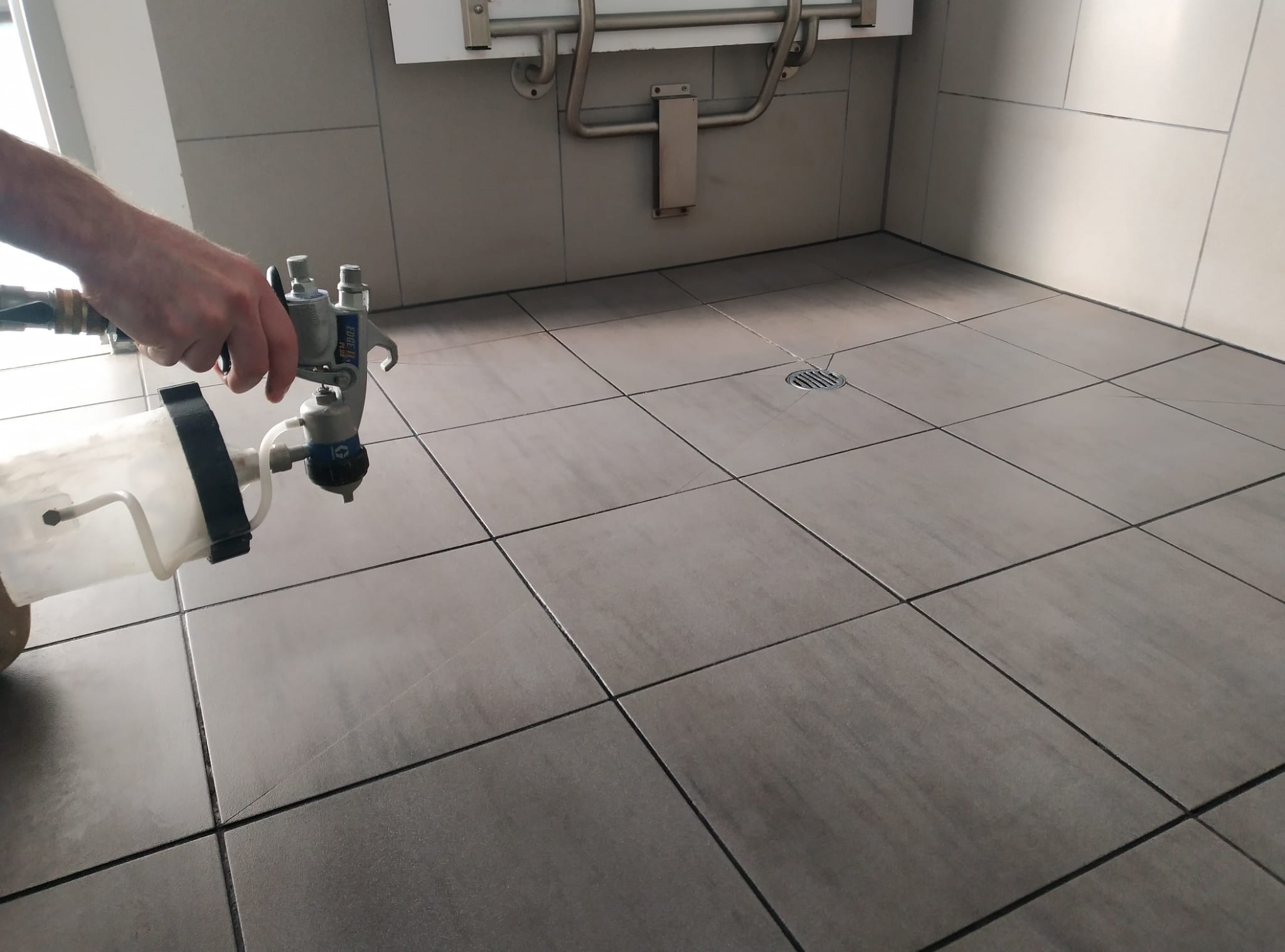 Accessible slip-free bathroom