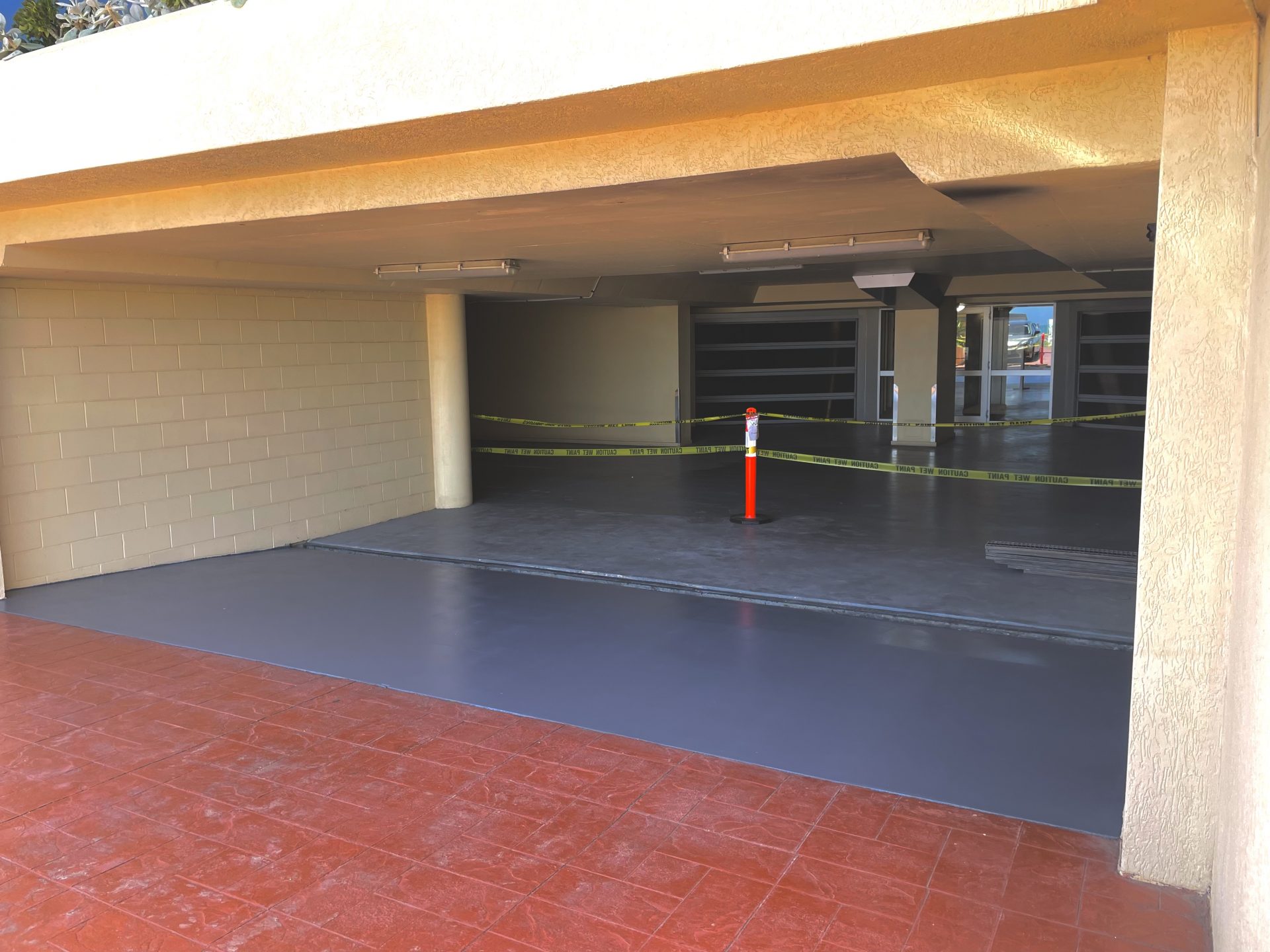 Non-Slip Concrete Garage Floor